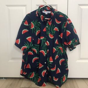 Old Navy watermelon button up Tshirt